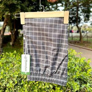 5.check cotton trouser